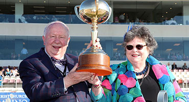 Merv and Meg Butterworth NZ Cup card